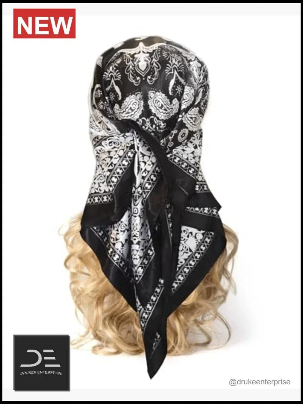 Large Silk Hair Scarf Wrap Shawl Pashmina Tassel Evening Party Neck